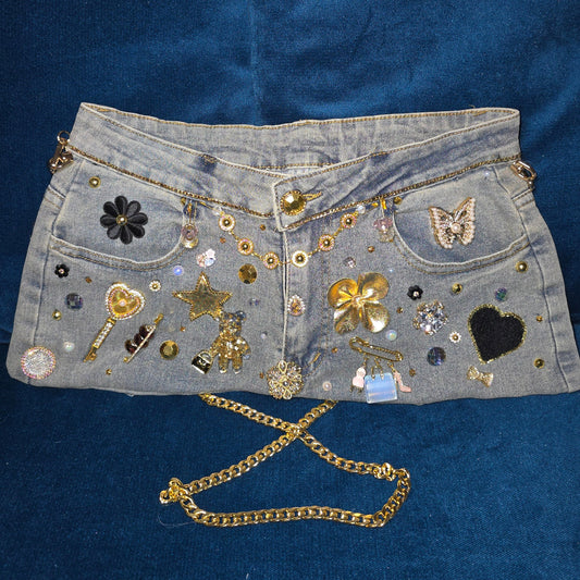 Denim & Diamond Bag - Dripping N Diamonds  | purse,