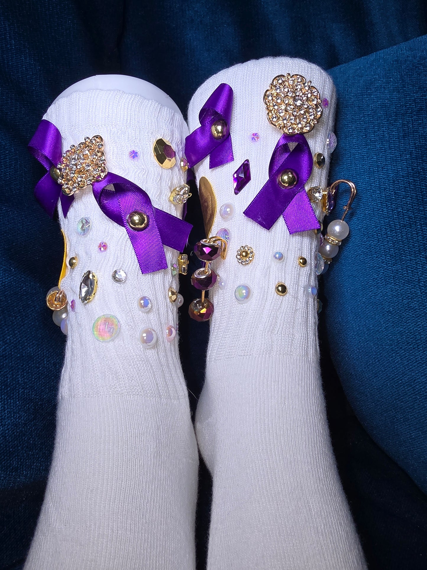 Denim & Diamond Socks - Dripping N Diamonds | Socks,