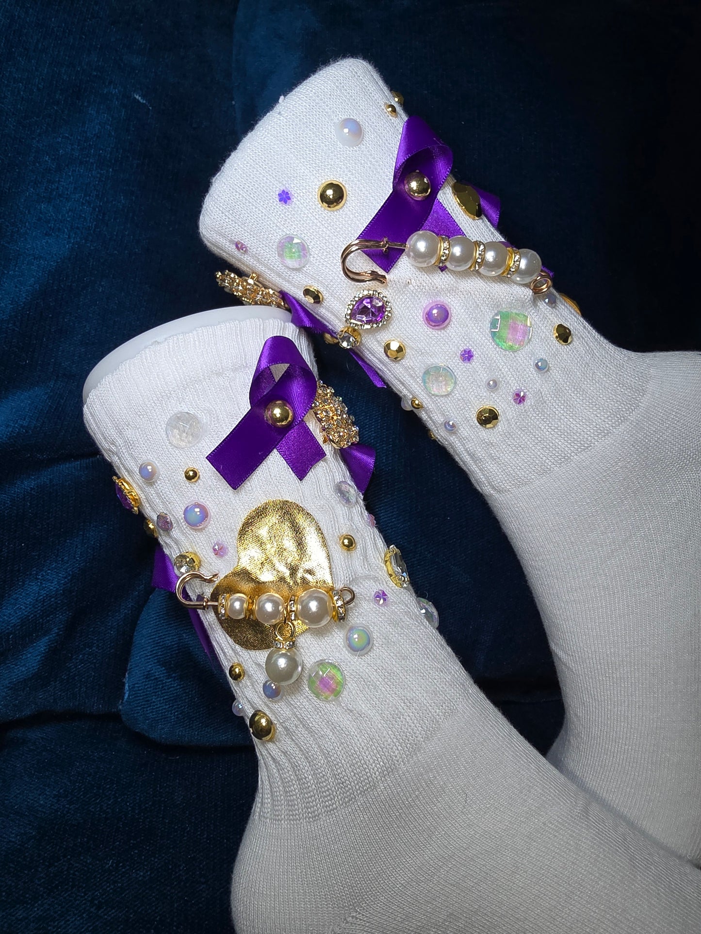 Denim & Diamond Socks - Dripping N Diamonds | Socks,