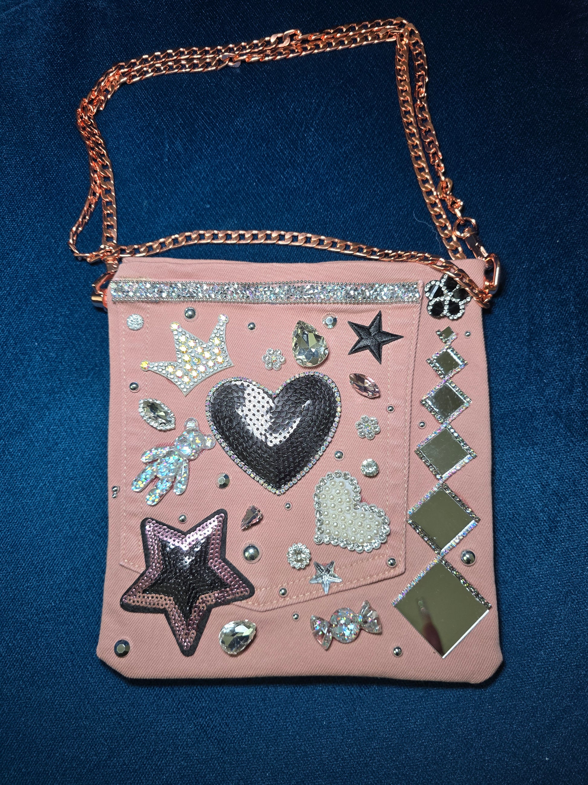Denim & Diamond Bag - Dripping N Diamonds  | purse,