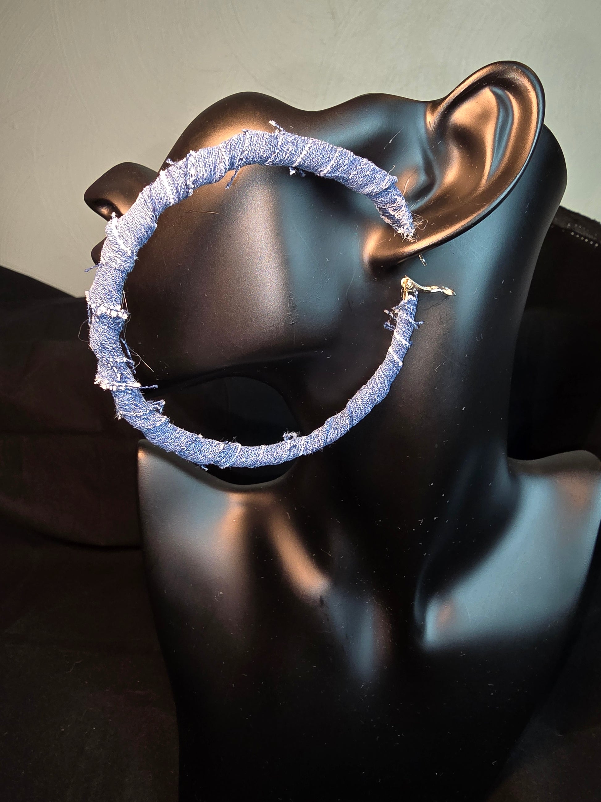 Denim Earrings - Dripping N Diamonds  | Earrings,