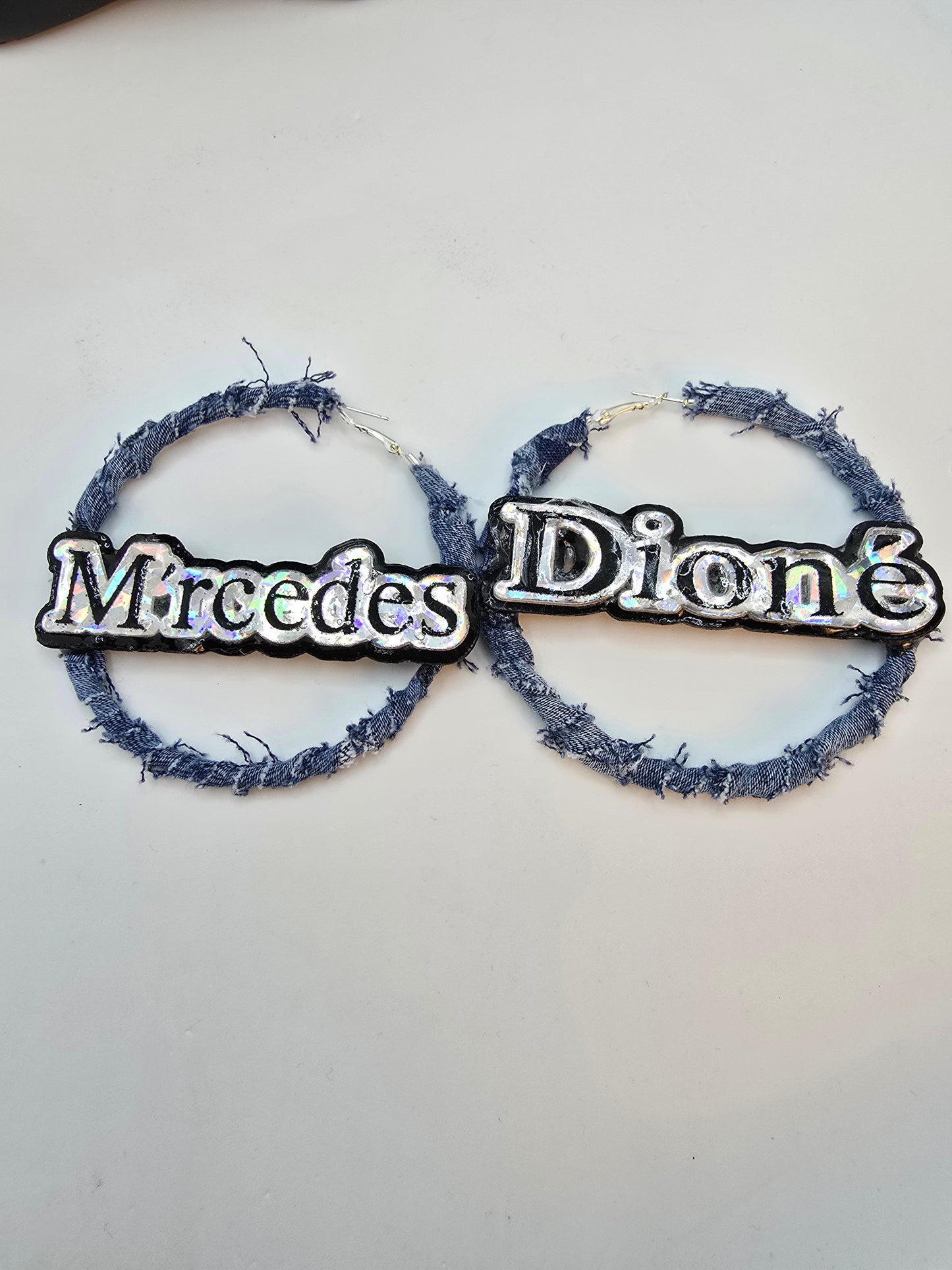 Custom Handmade Earrings (Thin Hoops) - Dripping N Diamonds | Earrings,