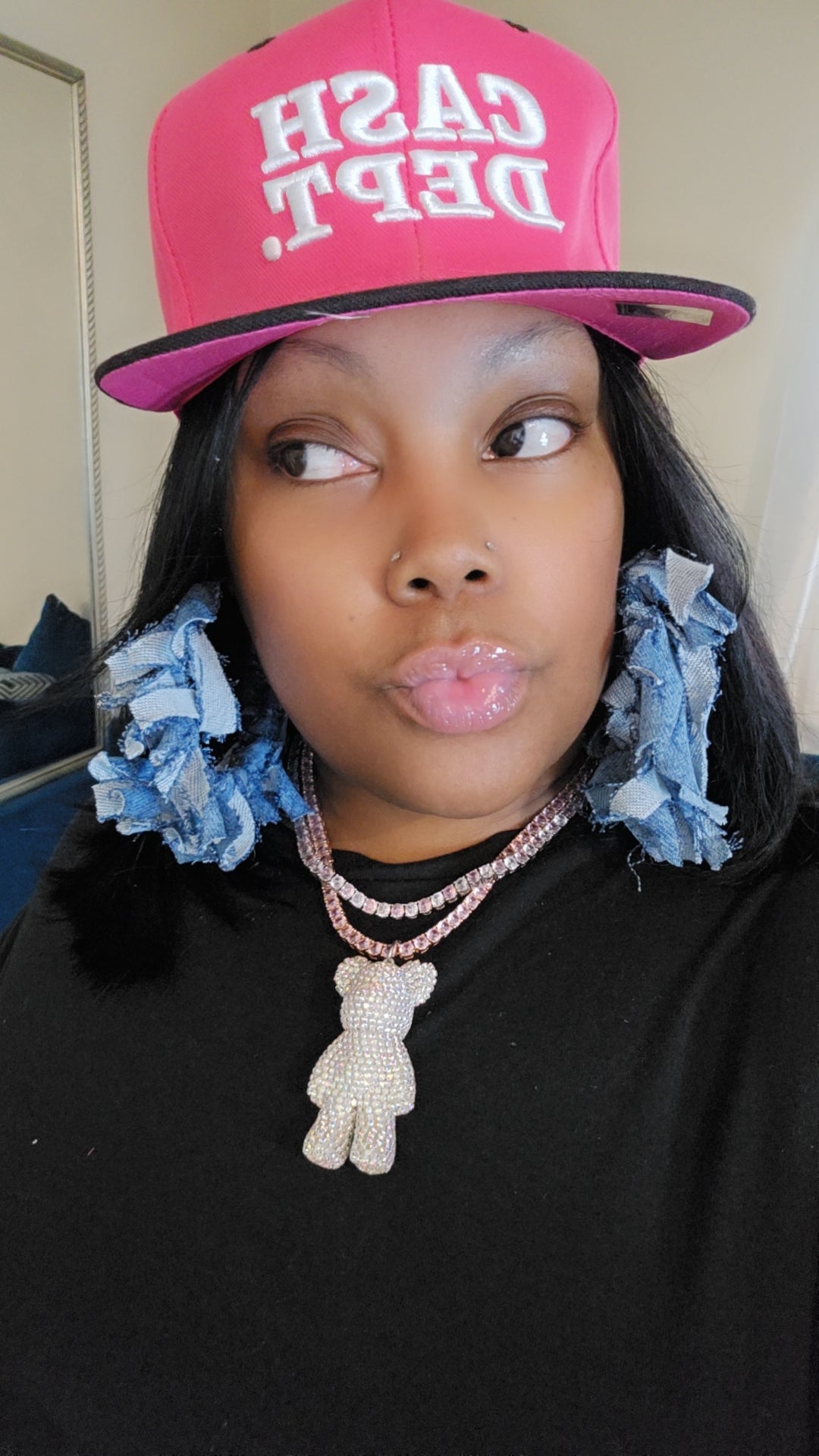 Denim Earrings - Dripping N Diamonds  | Earrings,