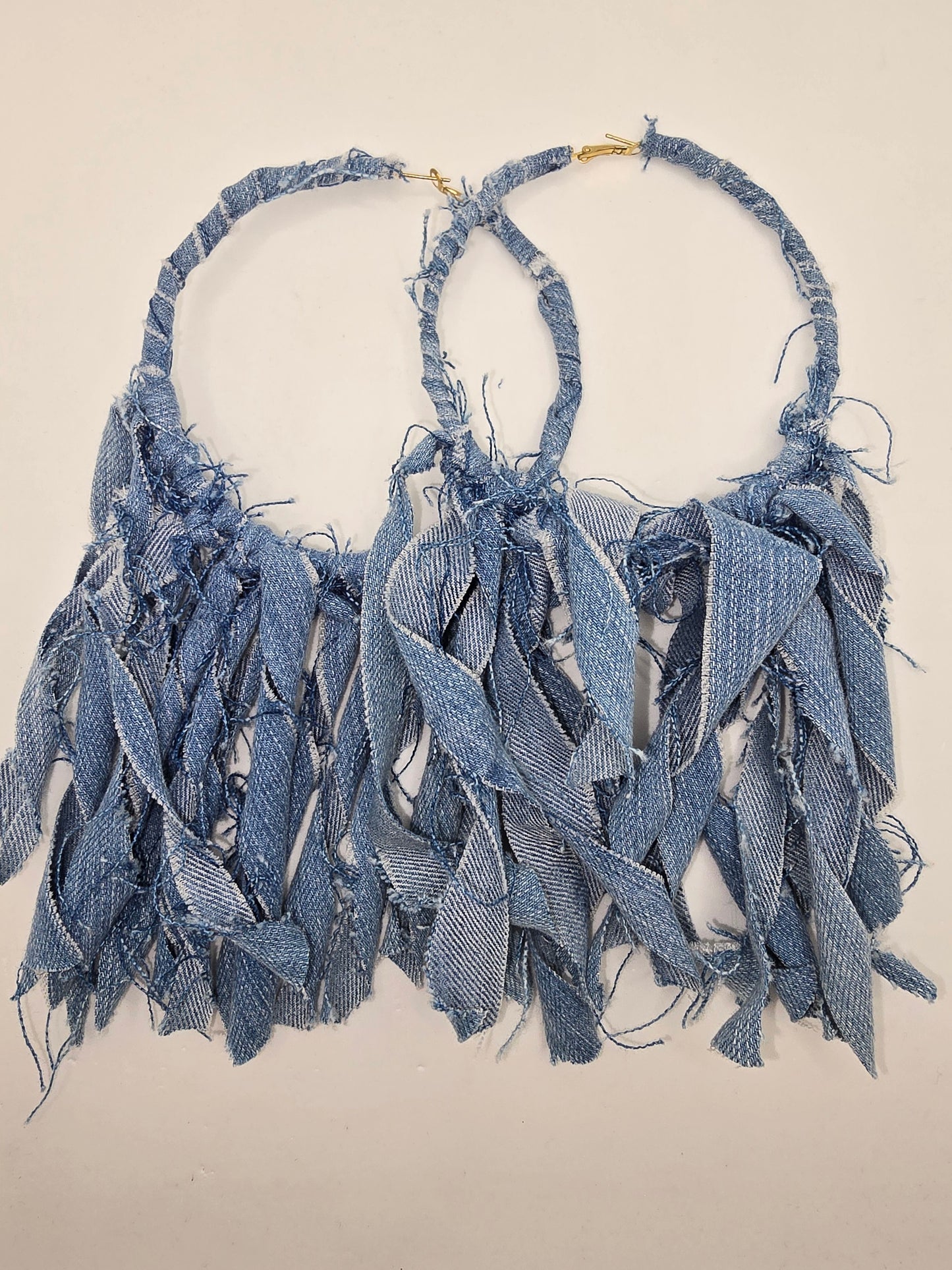 Denim Earrings