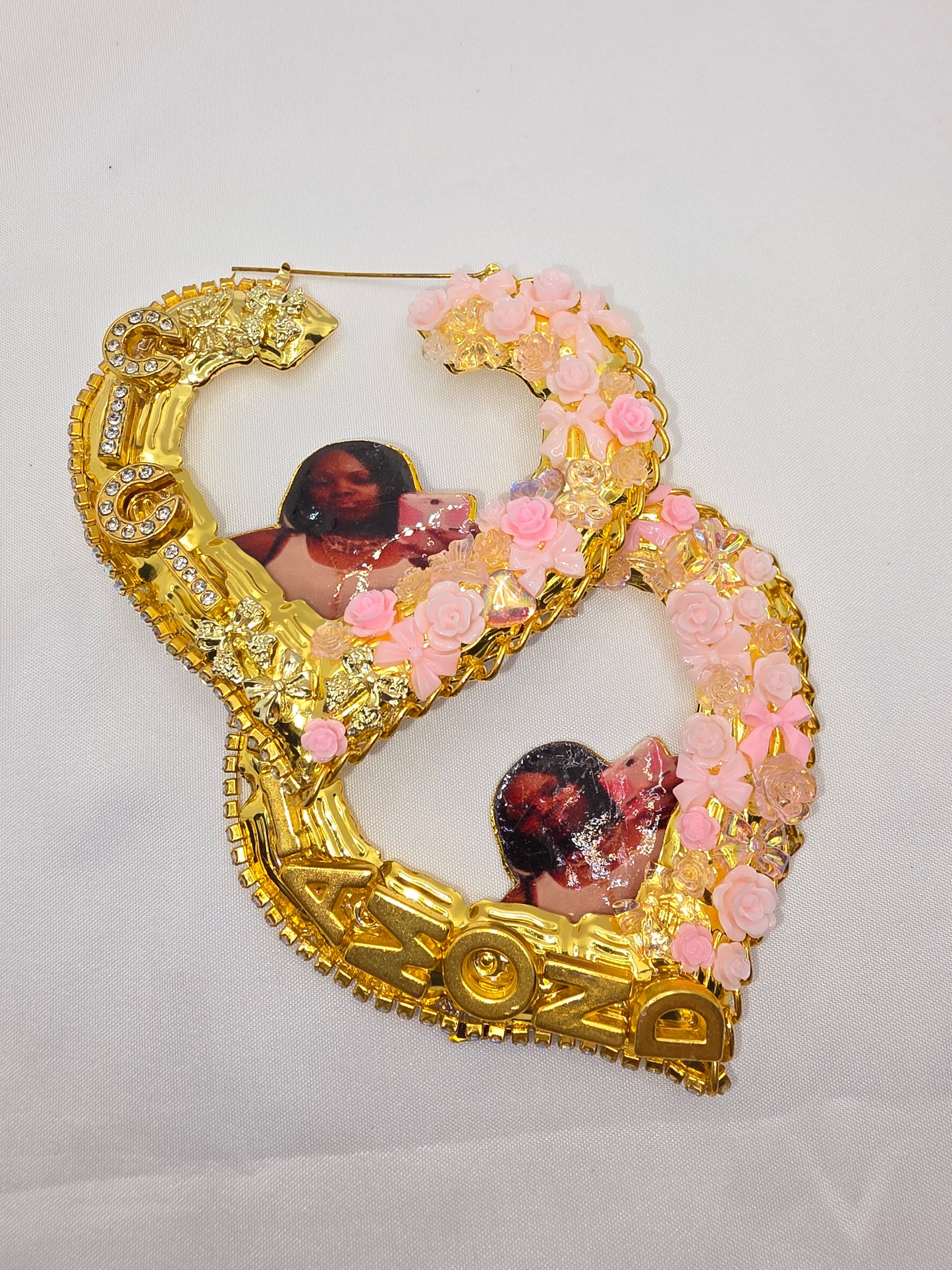 Junk Earrings w/ Picture - Dripping N Diamonds | Earrings,