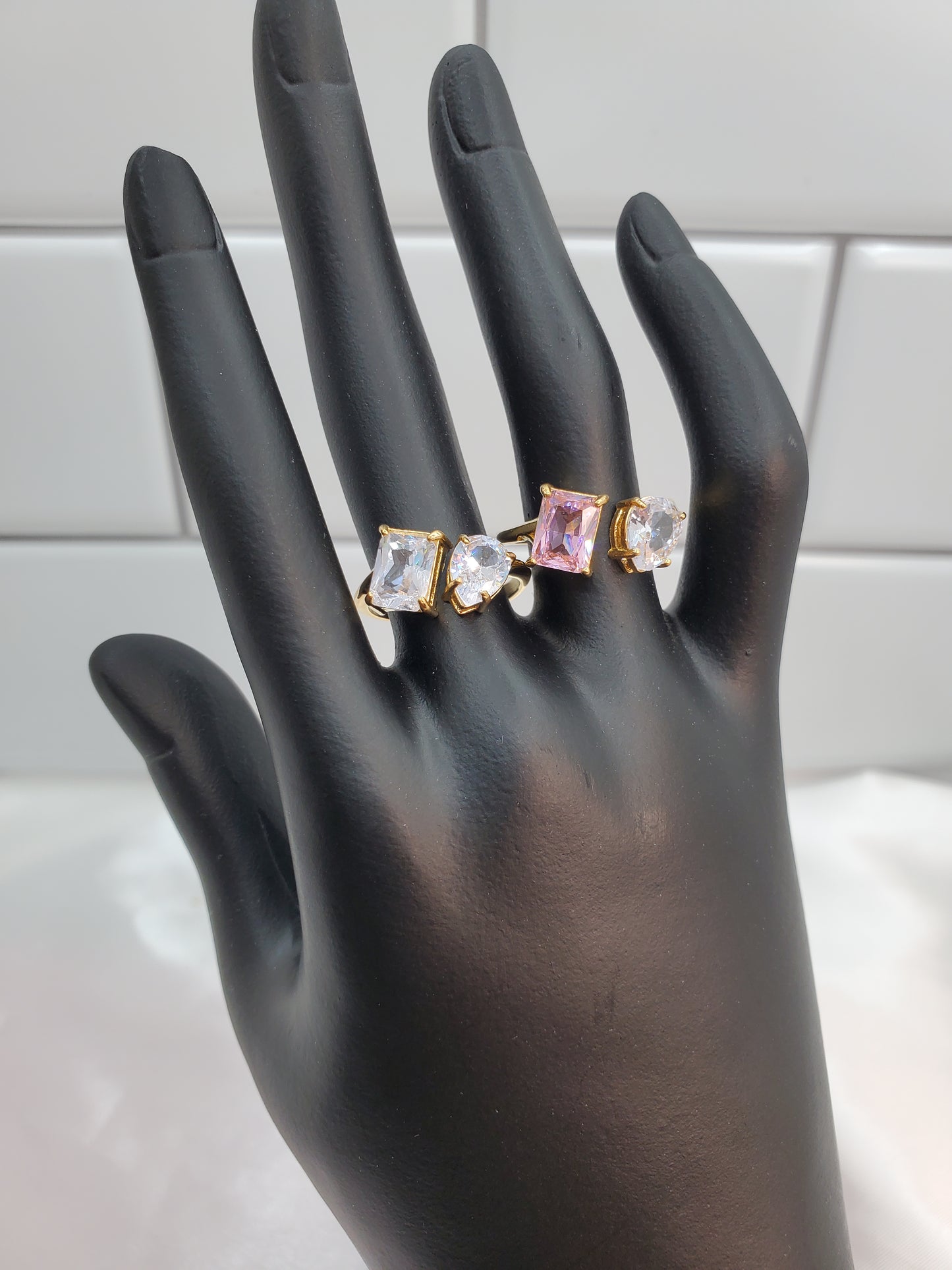 Adjustable Gold Ring - Dripping N Diamonds  | Ring,
