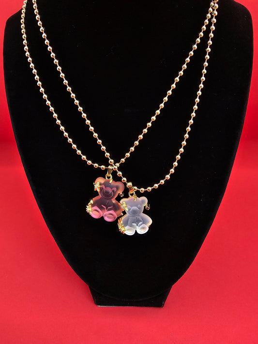 Teddy Bear Necklace - Dripping N Diamonds  | Necklace,