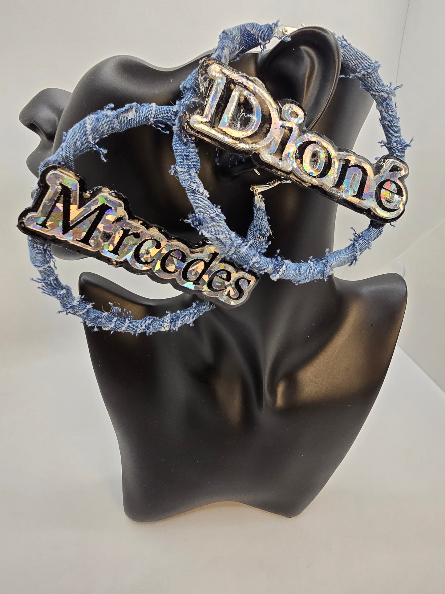 Custom Handmade Earrings (Thin Hoops)