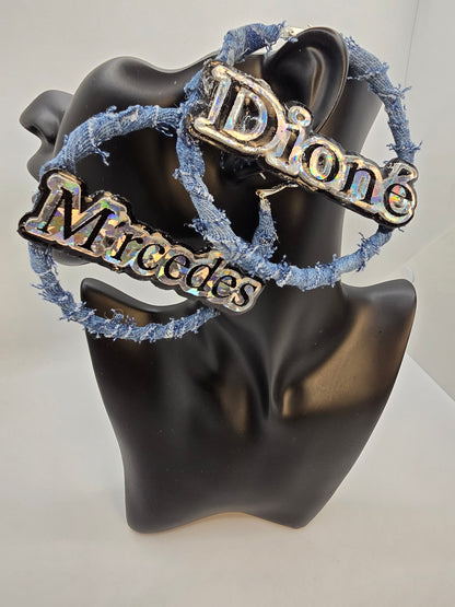Custom Handmade Earrings (Thin Hoops)
