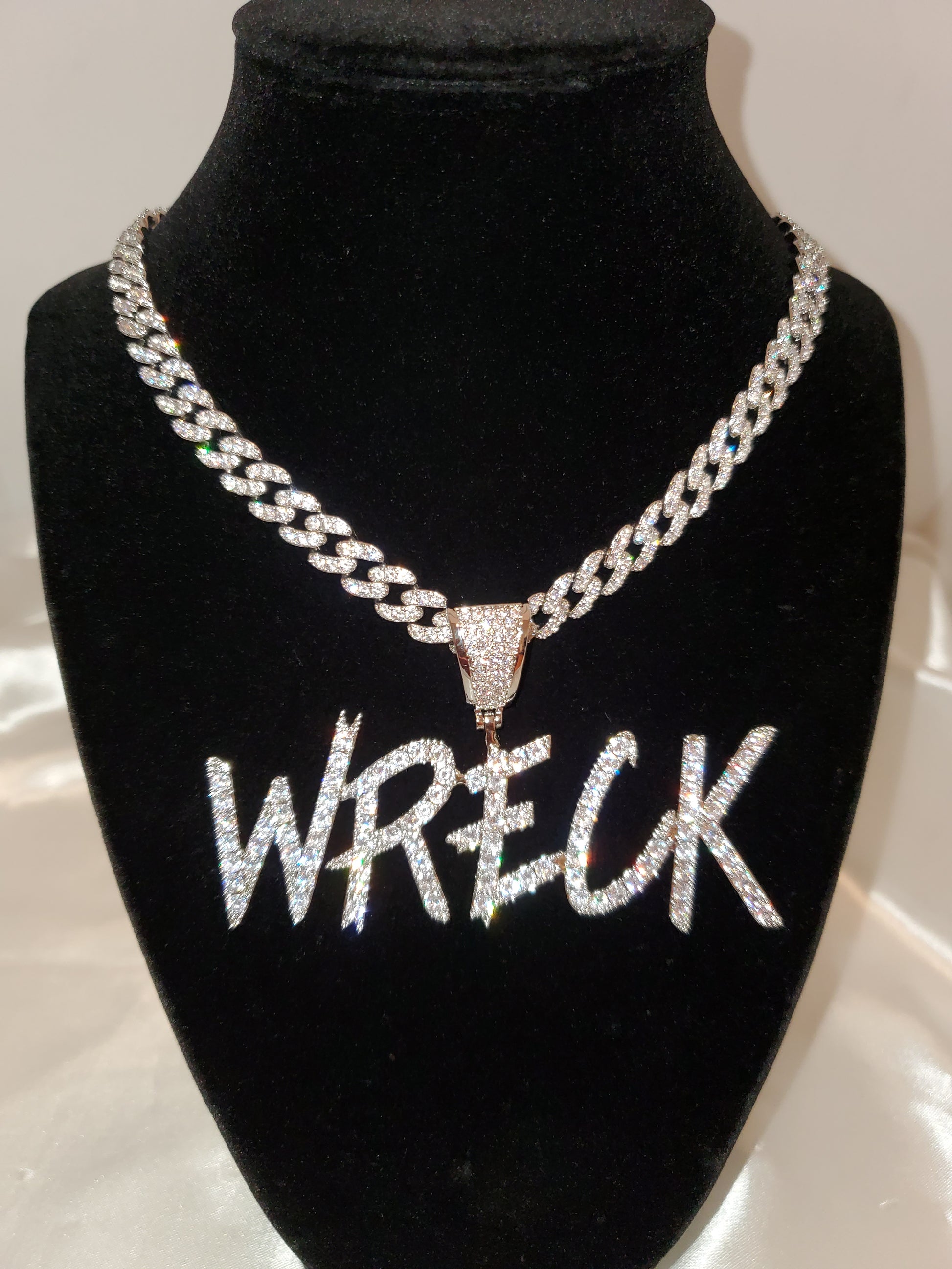 Men's Custom Name Necklace - Dripping N Diamonds