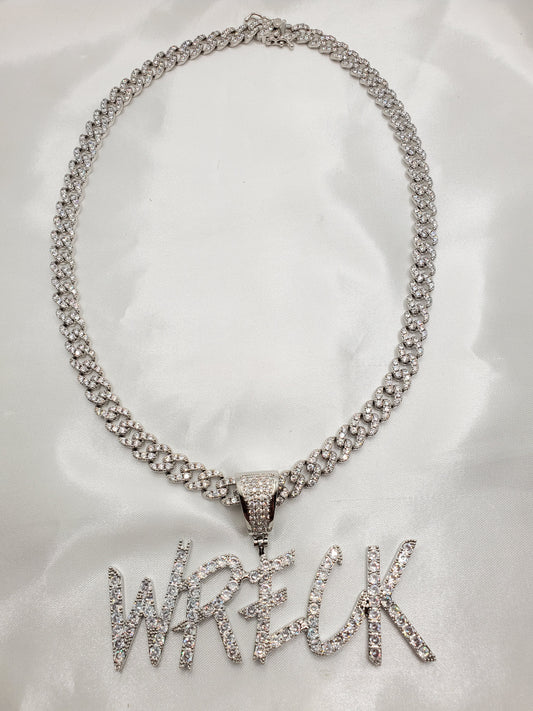 Men's Custom Name Necklace - Dripping N Diamonds