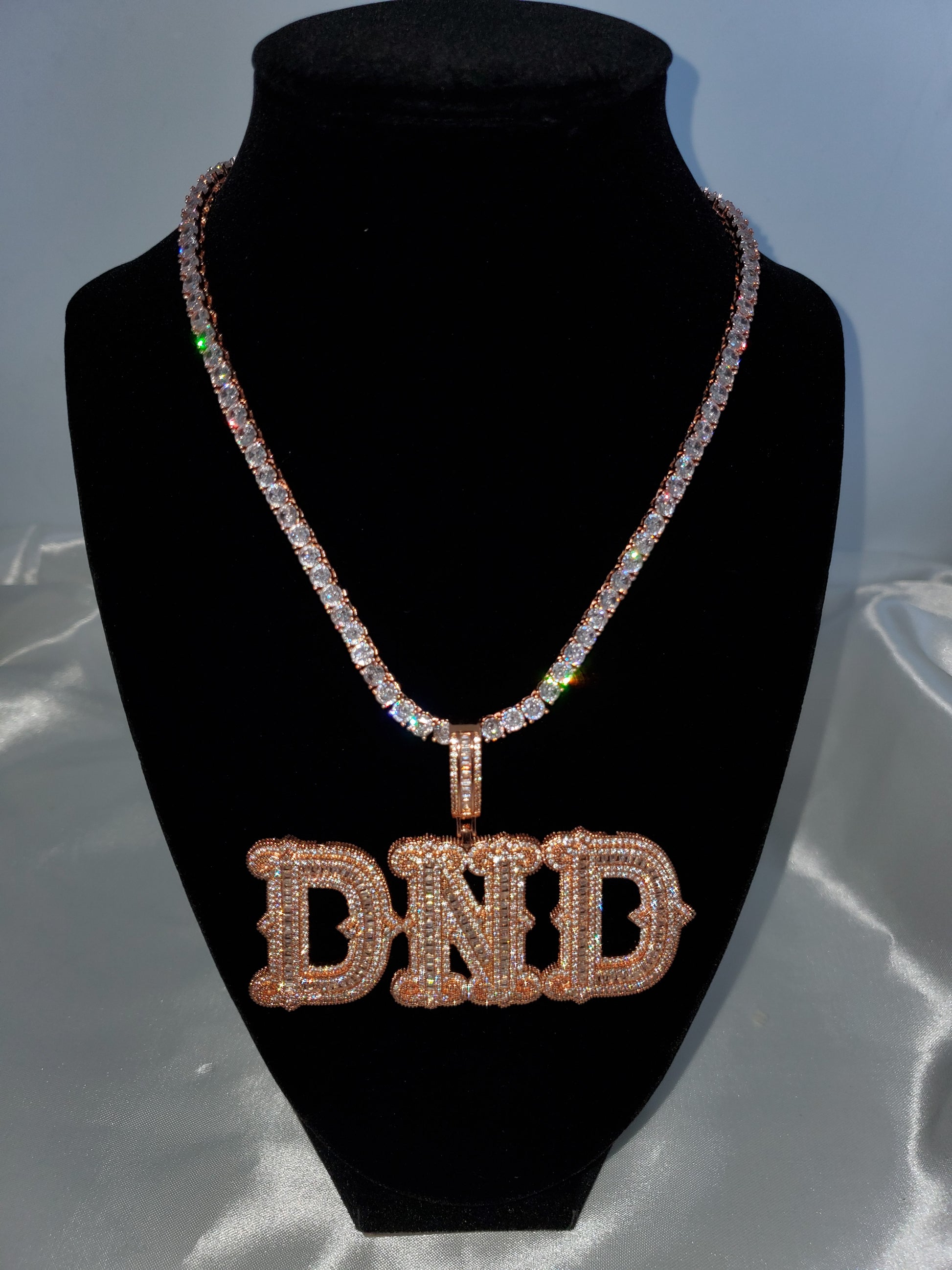 Bling King Custom Necklace - Dripping N Diamonds
