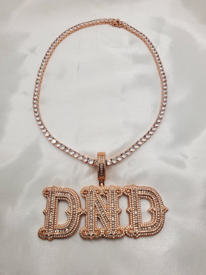 Bling King Custom Necklace - Dripping N Diamonds