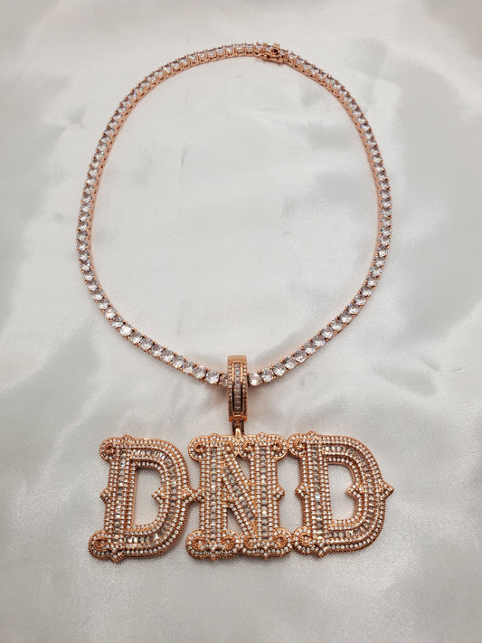 Bling King Custom Necklace - Dripping N Diamonds