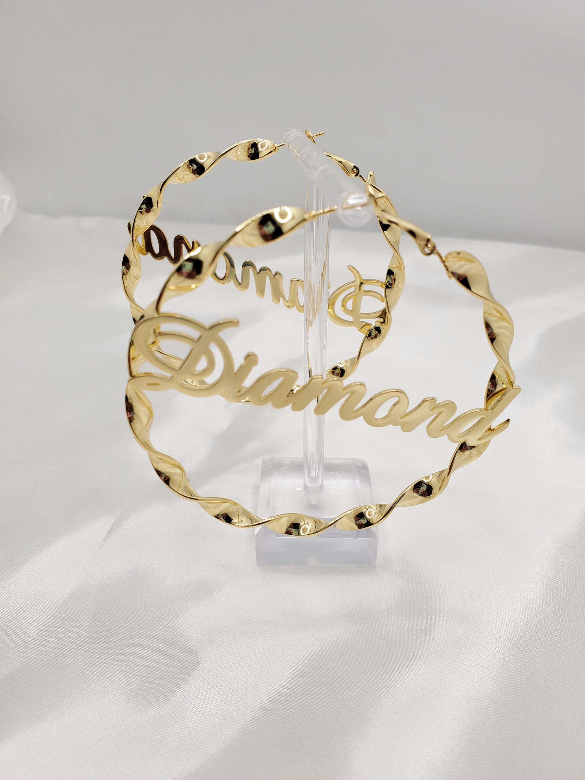 Get It Girl Custom Earrings - Dripping N Diamonds  | Earrings,