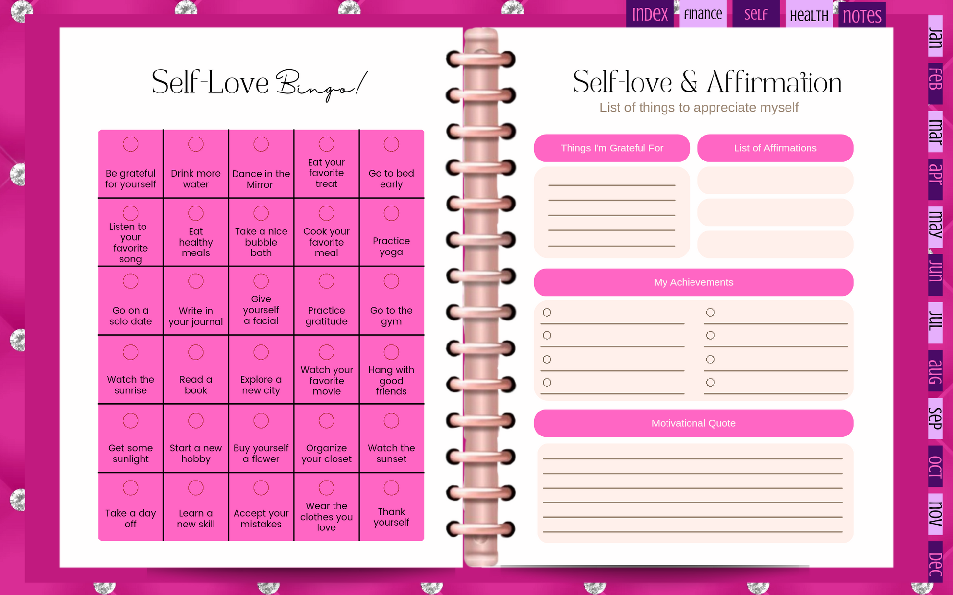 Diamond Mafia Digital Planner - Dripping N Diamonds  | Planner,