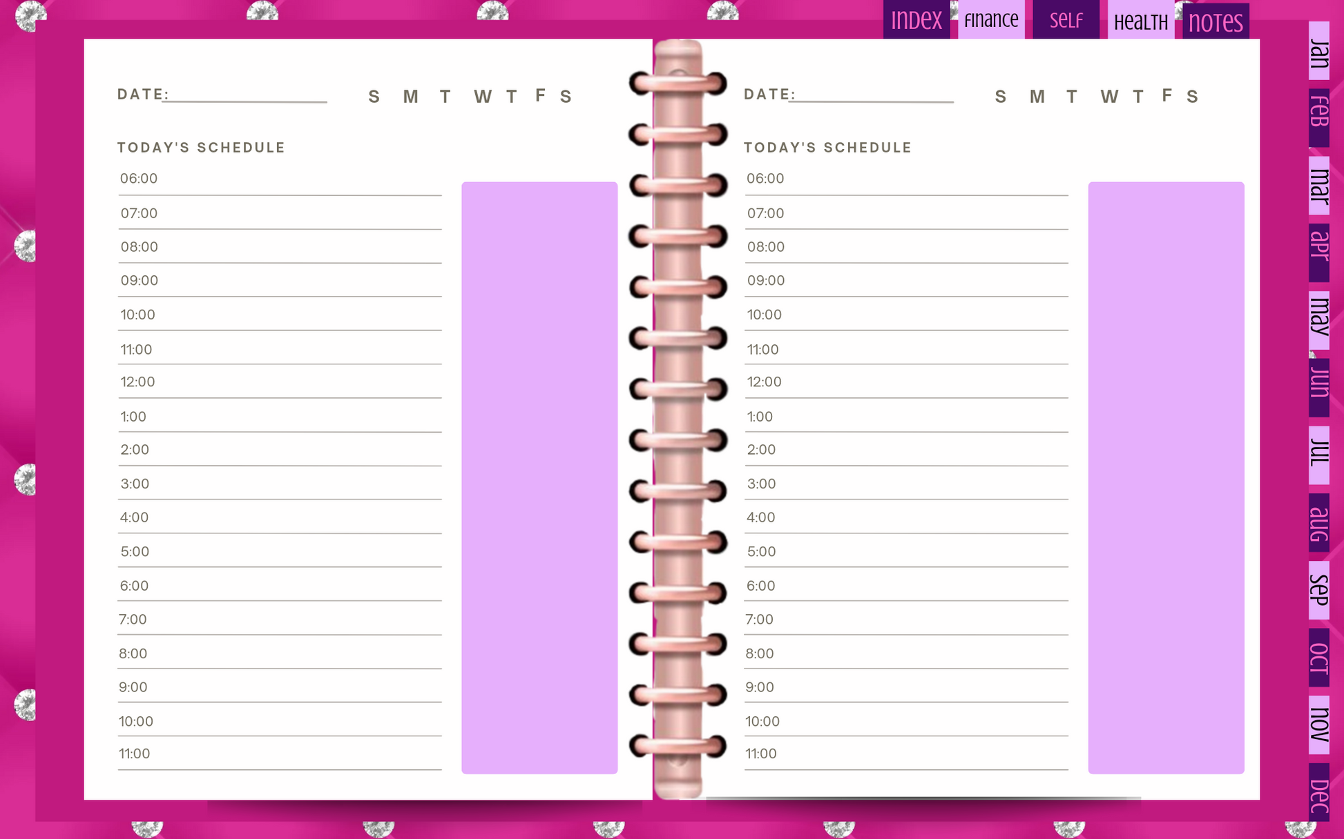 Diamond Mafia Digital Planner - Dripping N Diamonds  | Planner,