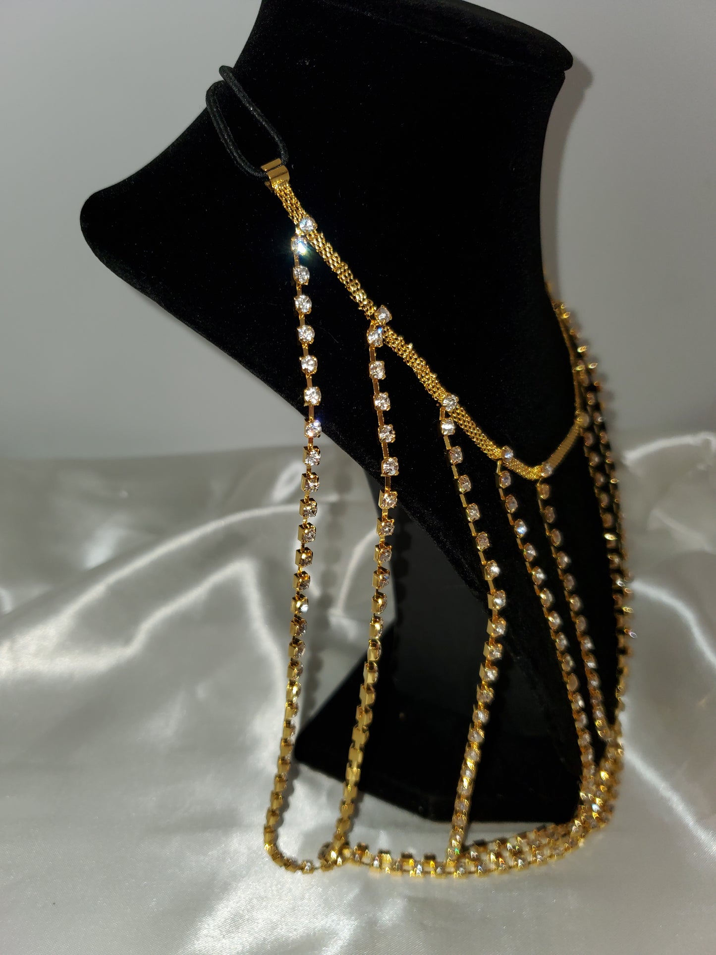 Icy Girl Thigh Jewelry - Dripping N Diamonds  | Necklace,