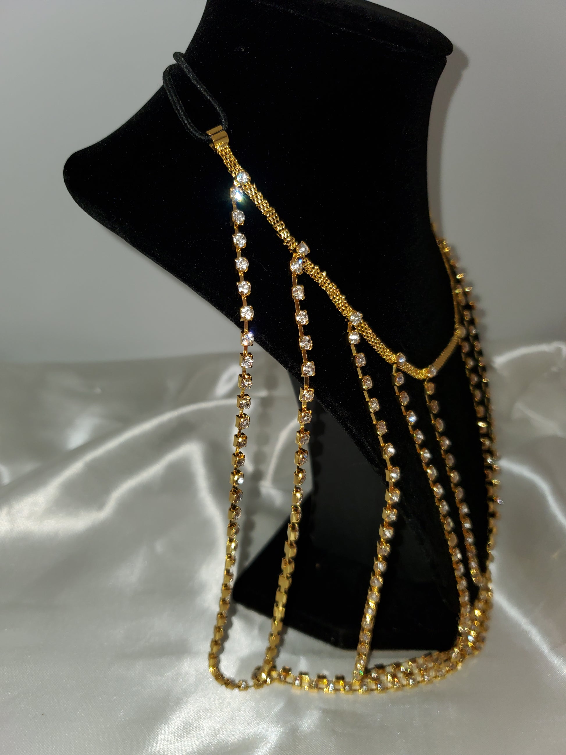 Icy Girl Thigh Jewelry - Dripping N Diamonds  | Necklace,