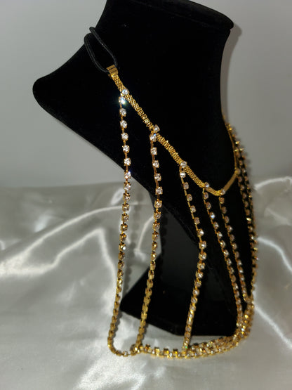 Icy Girl Thigh Jewelry - Dripping N Diamonds  | Necklace,